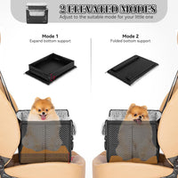 PETSFIT Dog Car Seats for Small Dogs, Patented Safety Buckles - Faux Leather / Glossy Black - image 4
