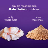 Halo Holistic Cat Food Wild Caught Salmon & Whitefish Formula, Healthy Grains Dry Cat Food, For Sensitive Stomach Support, Kibble for Adult Cats, 6 lb Bag