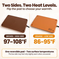 Small Animal Heating Pad, Safety Listed, Thermostatic - S: 9.4" x 6.5" - image 3