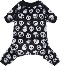 CuteBone Dog Halloween Pajamas Puppy Onesies Small Dogs Soft Pjs Coat - Small / Skulls