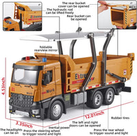OANMYJJO diecast toy crane truck with extended boom and telescoping hook - view 18