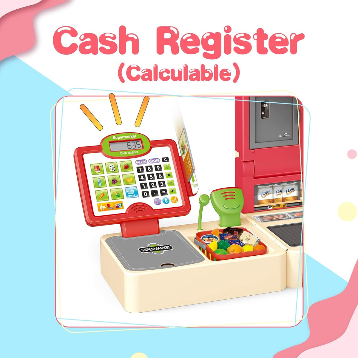 RedCrab Foldable Cash Register Toy for Kids - image 3