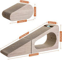 PAWZ Road 28.3" Cardboard Cat Scratcher Triangle 2 in 1 Cat - image 2