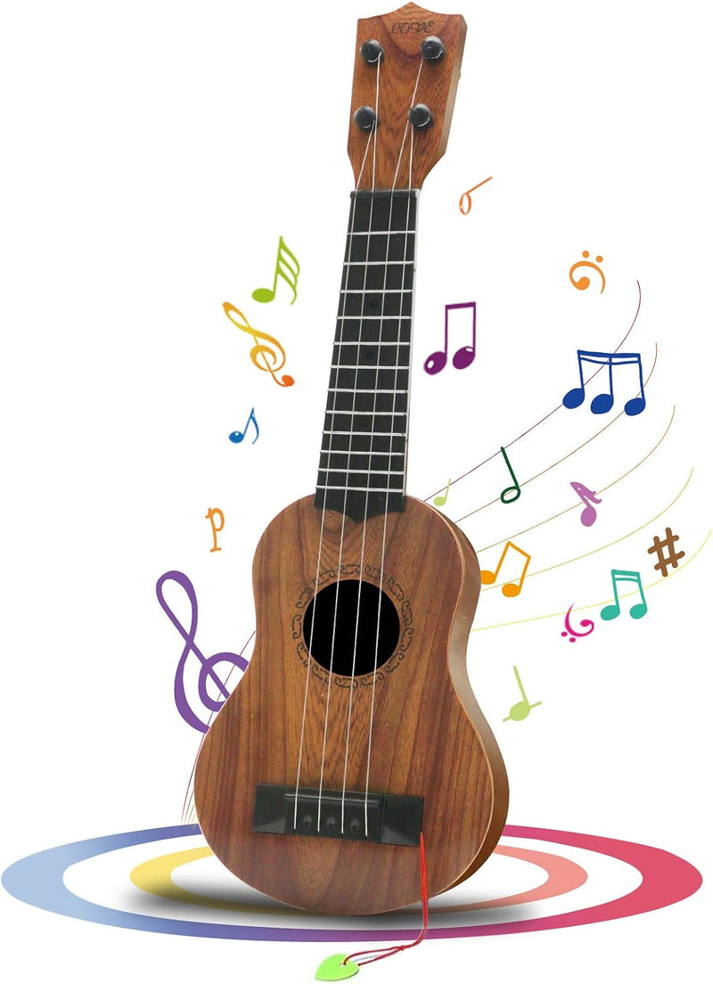 Kids Toy Ukulele, 17" Kids Guitar with 4 Steel Strings