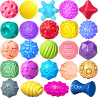 6 Pack Sensory Balls for Toddlers 1-3 - 24 Pack