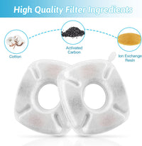 24 Pcs Cat Fountain Replacement Filters 12 Pack Cat Water Fountain - 12 Filters & 12 Sponges - image 4