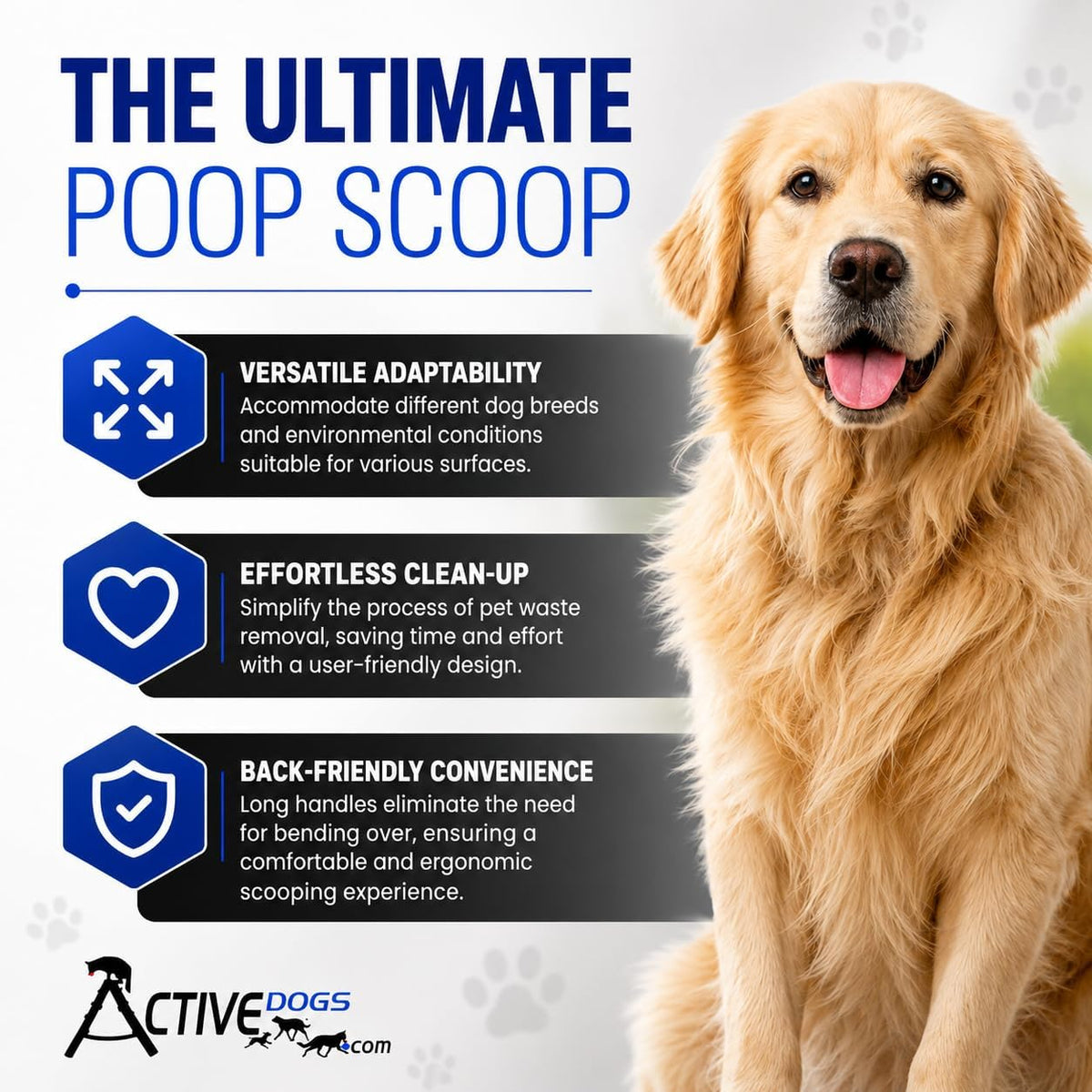ActiveDogs Dog Pooper Scooper - Aluminum Flat - image 4