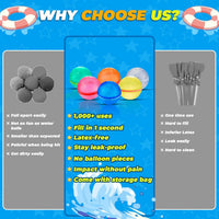 6 PCS Reusable Water Balloons - 8 Pcs - image 3