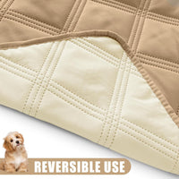Smiry Waterproof Dog Bed Cover - Camel/Beige / Lattice / 40x70 - image 3