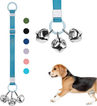 Dog Door Bell with Hanging Ring - One Dog Bell / Sky Blue