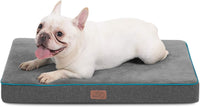 Bedsure Memory Foam Dog Beds Large Sized Dog - 29"L x 18"W x 3"Th / Grey