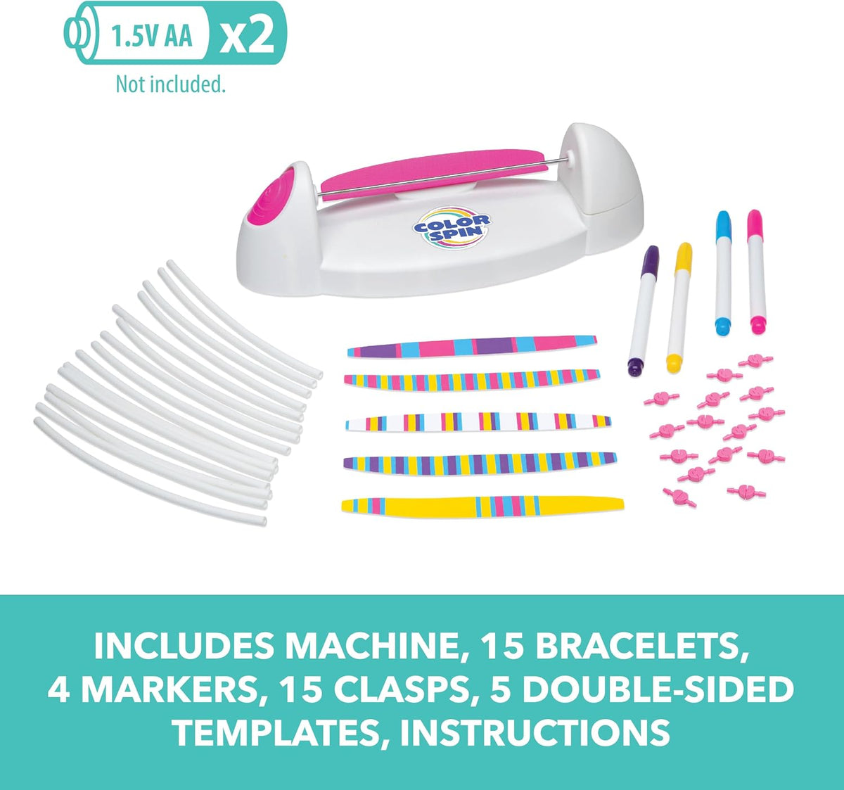 Loopdedoo DIY Friendship Bracelet Maker Kit - Colorspin - image 2