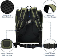 Apollo Walker Dog & Cat Carrier Backpack for 4-15lb Pets - Ventilated Safe Design with Padded Back Support, Breathable Mesh Pet Backpack for Hiking, Travel, Outdoor (Green)