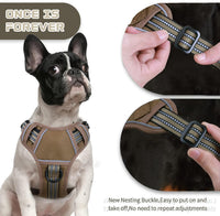 No Pull Dog Harness for Medium Dogs - Brown / L - image 4