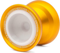 CHEATCODE unresponsive metal yoyo by Brandon Vu with Delrin fingerspin cap - view 2