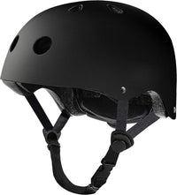 Skateboard Helmet Impact Resistance Ventilation for Youth & Adults – Fun for Kids & Family - Black / Medium