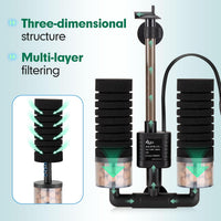 AQQA Electric Sponge Filter for Aquarium, 3W - M（replacement sponge) - image 3