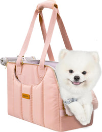 Dog Purse Carrier for Small Dogs Cats Rabbits Up to 12lbs - Pink