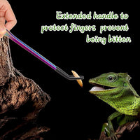 OLIISS Iridescent Reptile Feeding Tongs with Rubber Tips, 10.6" - 10.6 Inch - image 4