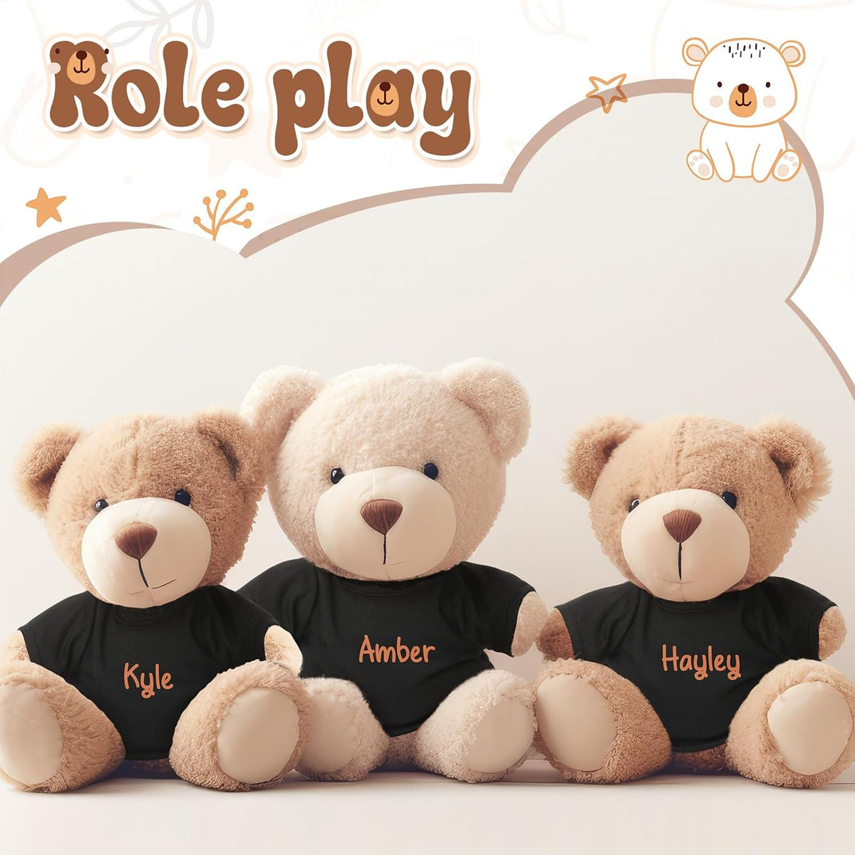 Litherr S blank sublimation stuffed animal shirt for 8-12 inch plush bears - view 25