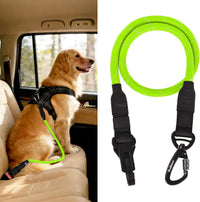 Dog Seat Belt for Car, Durable Rope Dog Car Harness for Vehicle – Essentials for Dogs - Green / 1 Pack