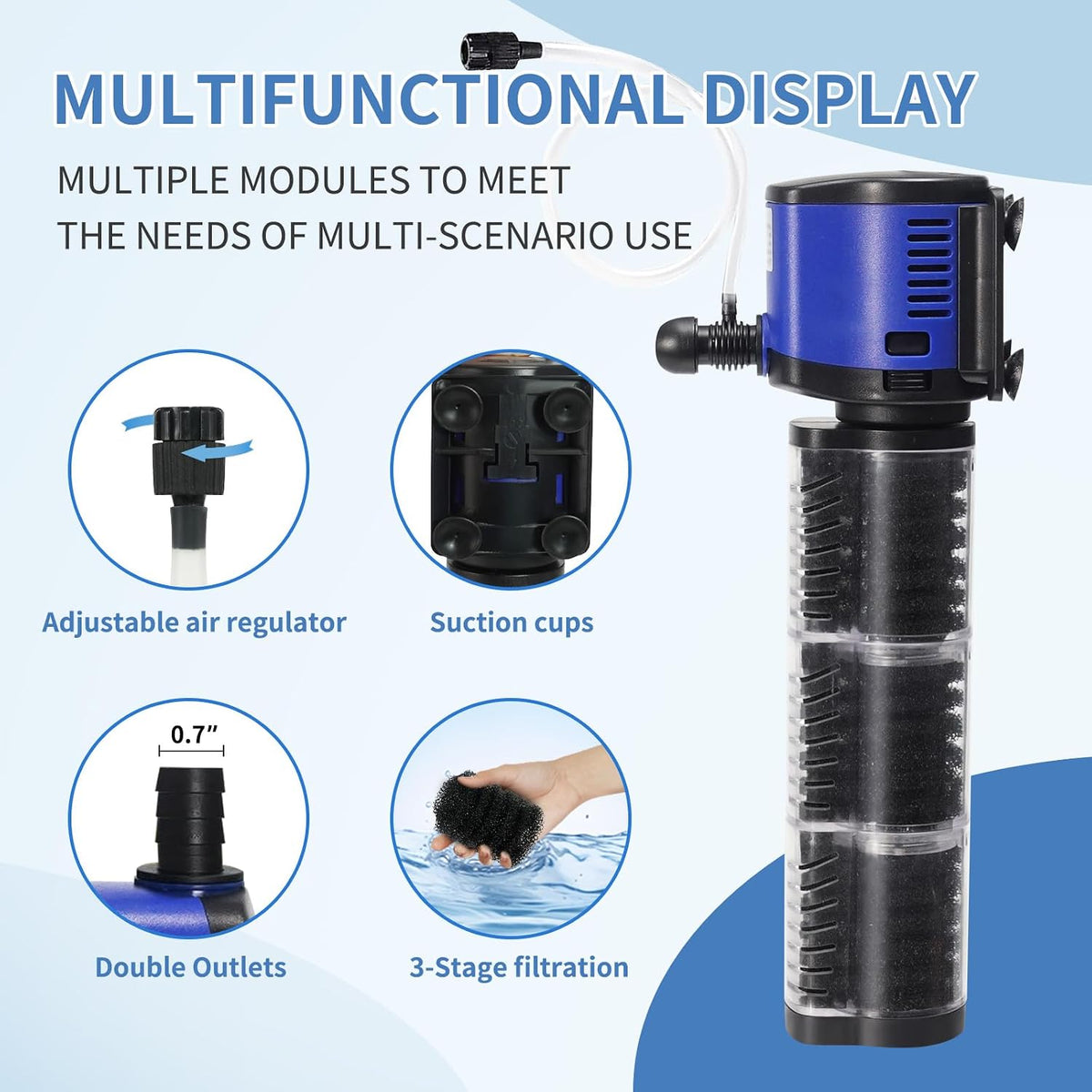 TARARIUM Aquarium Filter for Fish Tank - Extra Large fit 75-300gal - image 4