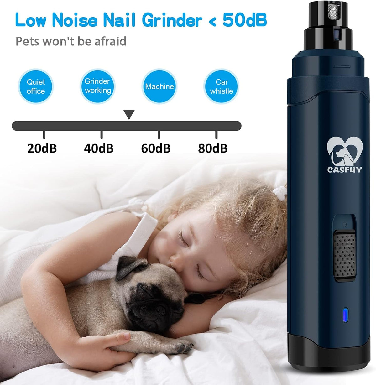 Casfuy Dog Nail Grinder Upgraded - B-dark Blue - image 3
