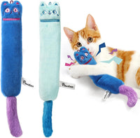 Pawaboo Cat Toys, 2 Pack Plush Catnip Toys with Bell and Crinkle Paper – Essentials for Cats