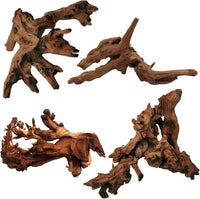 Tfwadmx Natural Driftwood for Aquarium Decor 5-8" Fish Reptile Tank - S: 4 Pack(5 - 8 inches)