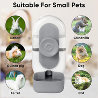 Lemtrflo 28oz Rabbit Water Bottle Dispenser - Gray - image 2