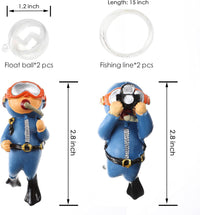 2-Pack Floating Little Diver - Blue&blue - image 2