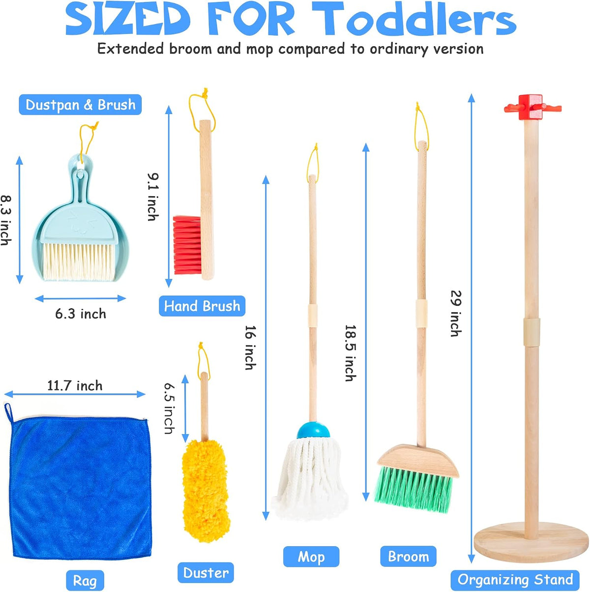 WOODMAM Wooden Kids Cleaning Set - Standard Edition - image 2