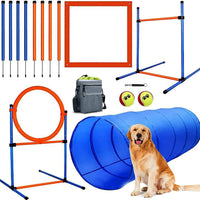 Dog Agility Training Equipment, Agility Hurdle, Weave Poles