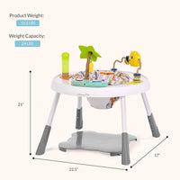 Dream On Me Curio Sit N Seek baby activity center in lime with rotating seat and detachable toys - view 4