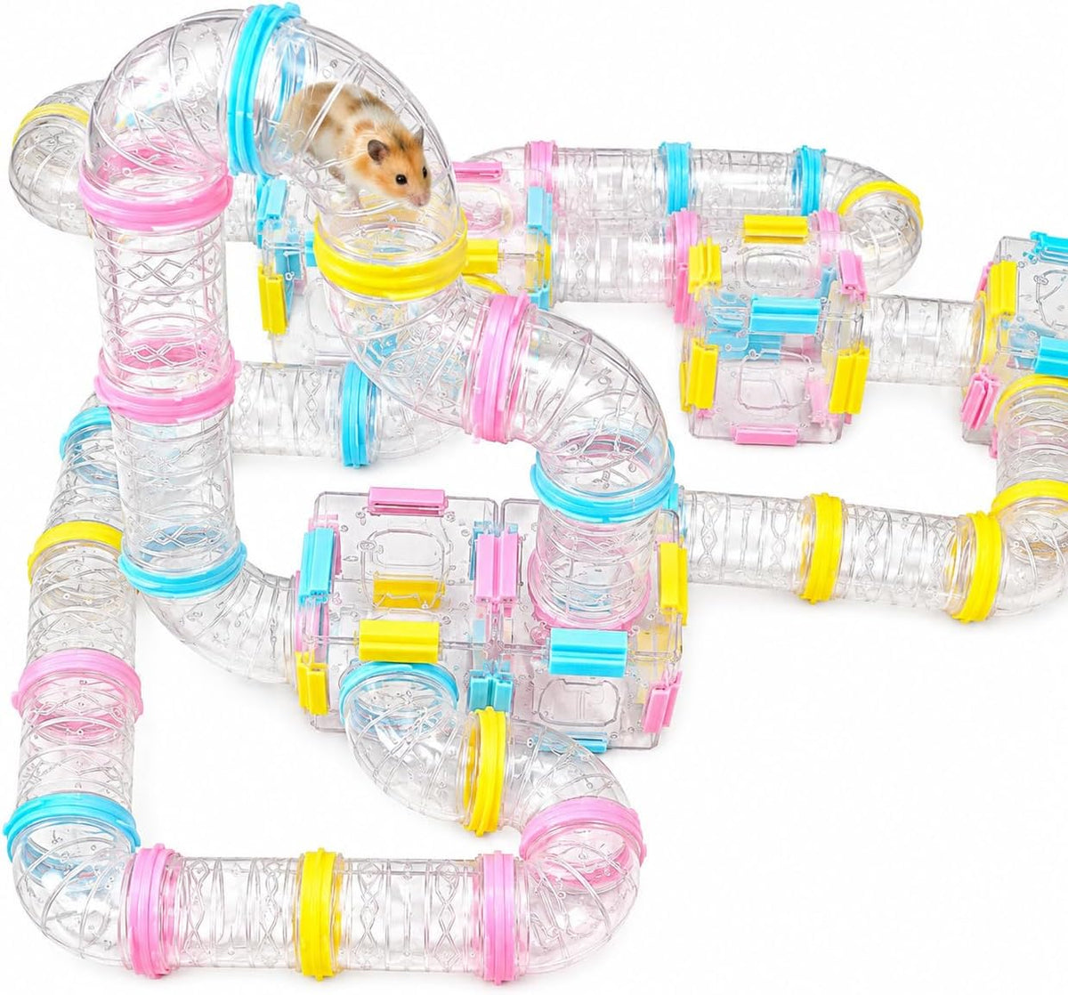94 Pcs DIY Hamster Tunnel Tube Set