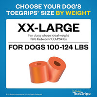 Dr Buzby's XXLarge ToeGrips for Dogs - Instant Traction on Wood/Hardwood Floors - Anti Slip Relief - Grippers for Senior Dogs - Stop Sliding Instantly - Rubber Nails for Paws - 1 Pack (20 Grips)