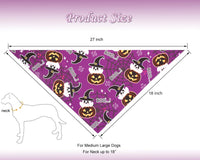 Halloween Dog Bandanas, Pumpkin and Cute Ghost Pet Scarf - Dog Bandanas Halloween Ghost - image 2