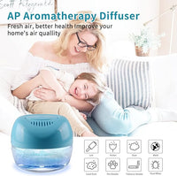 Water-Based Purifier Air Washer, Air Revitalizer & Freshener, Air Fresher with 7 LED Color Changing Light for Rooms (Blue)