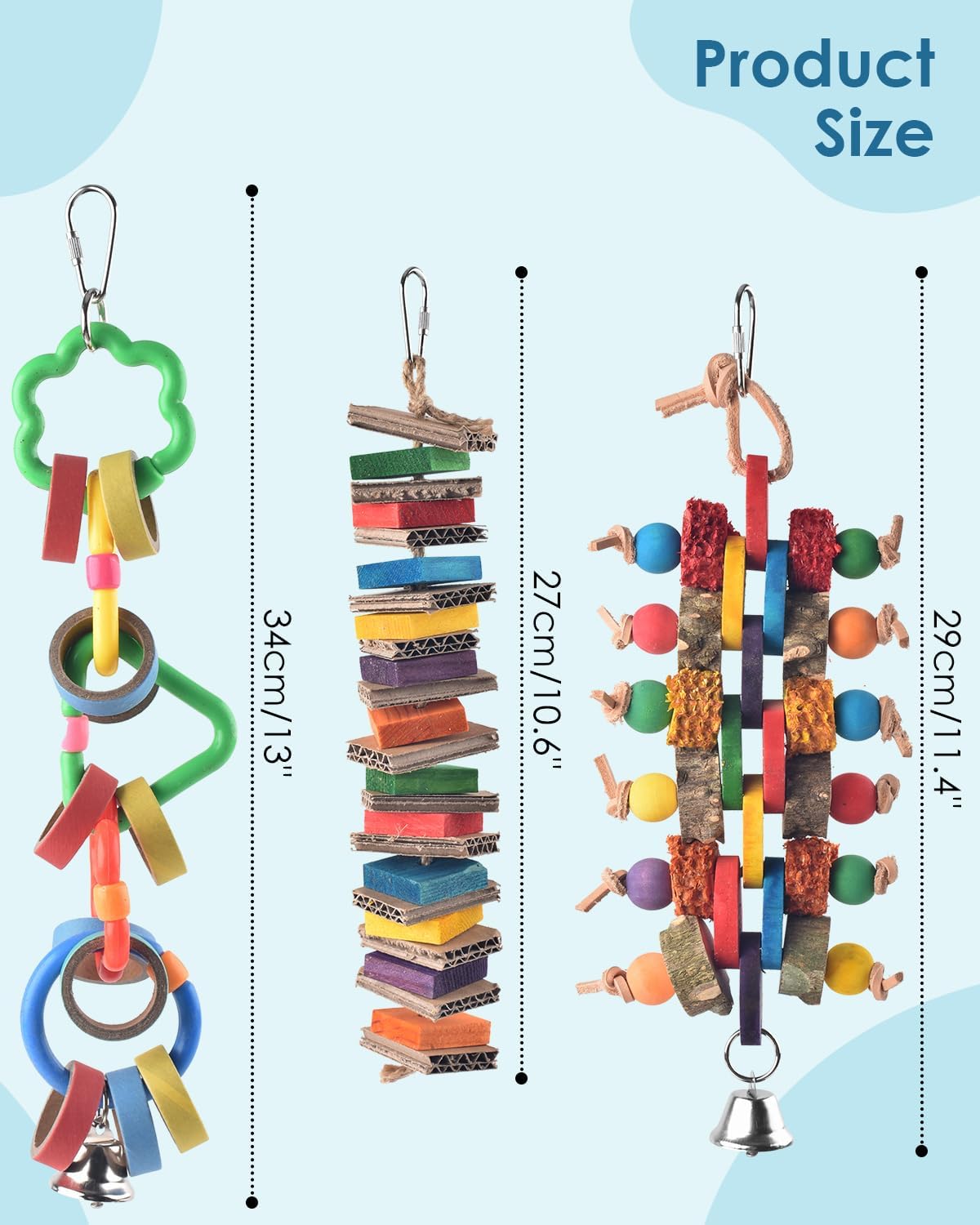 Bissap 2 PCS Bird Chew Toys - 3 PCS - image 2