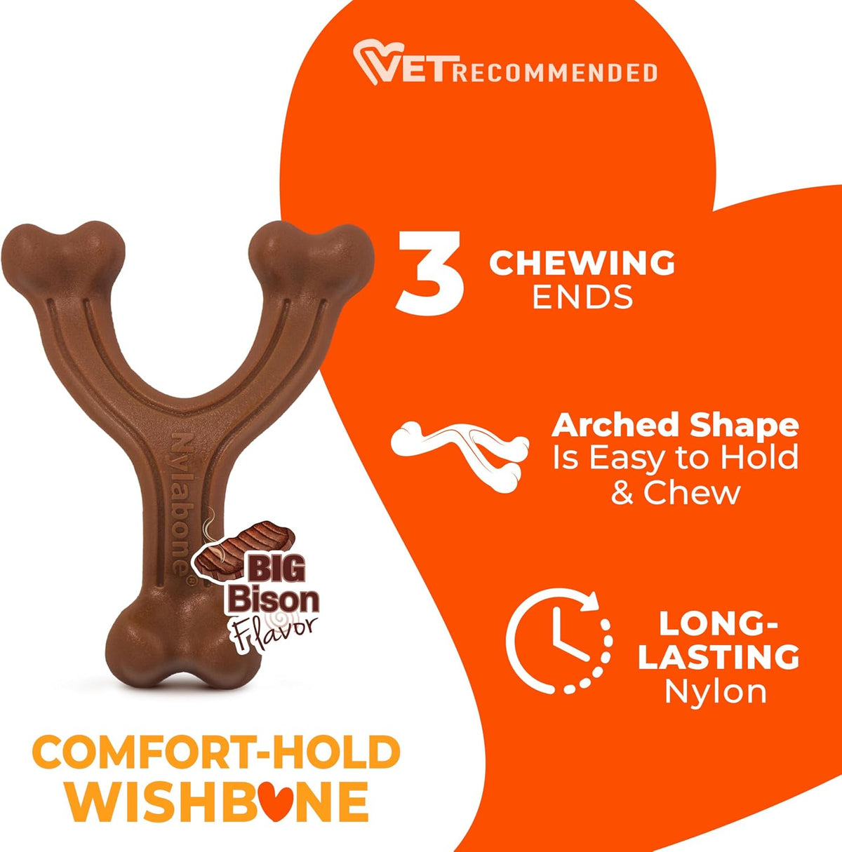 Nylabone Power Chew Customer Favorites Dog Chew Toys - Large / Wishbone - image 4