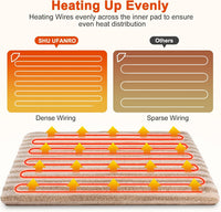 Large Pet Heating Pad, Adjustable Temperature with Timer - Beige / S (18'' x 16'') - image 2