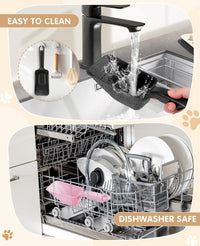 2-Pack Dog Food Scoop 1 Cup - Black and Pink - image 4