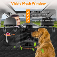 Kytely Dog Car Seat Cover for Back Seat - Black / Standard - image 2