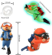 2-Pack Floating Little Diver - Blue&orange&noctilucent - image 2
