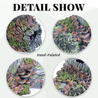 Aquarium Decorations Hollow Tree Trunk Fish Tank Accessories Stump Shelter for Betta Hideout Caves Driftwood for Aquarium Simulation Tree Decor with Holes