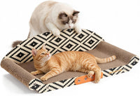 27" Cat Scratcher Bed & Sofa, Large Cardboard Cat Scratch Couch – Essentials for Cats - 26.4-Inch 1-Pack Cat Scratcher Couch
