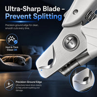 Dog Nail Clippers, All Steel Material, Built-in Spring - White‑LED Pet Nail Clipper - image 3