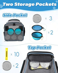 Expandable Travel Pet Bag, Scratch-Resistant Breathable Mesh, Crossbody&Tote Design, Durable&Spacious, Pet Carrier with High-Visibility Windows, Easy-Cleaning Fabric, Removable Soft Pad&Shoulder Strap