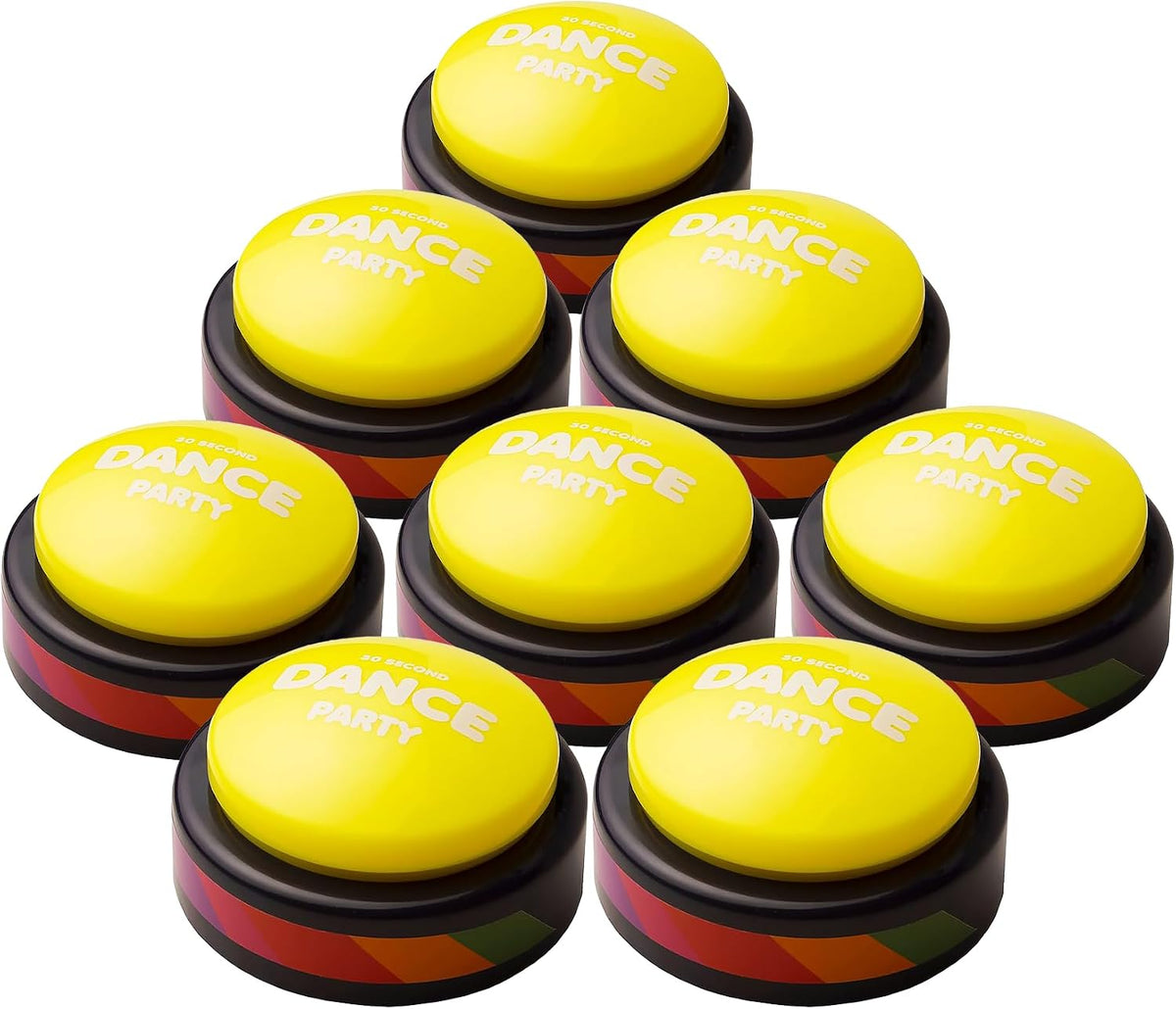 30 Second Dance Party Button - Pack of 8