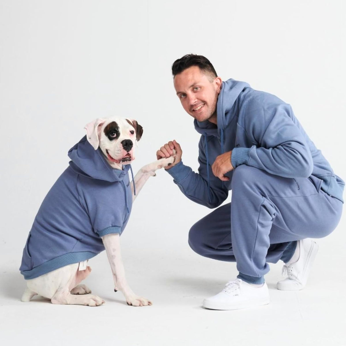 Spark Paws Dog Hoodie, Buttery-Soft Sweater Sweatshirt - Slate Blue / 3XL - image 4